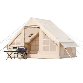 Inflatable Tents for Camping, 3-5 Person Easy Setup Blow up Tent with Hand Pump