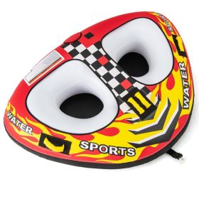 1 Or 2 Person Inflatable Towable Tube For Boating With Quick Connector (Option: Style5)